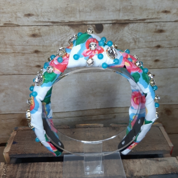 Lele Sadoughi x Roller Rabbit Ponderosa Headband and Matching Earrings - Picture 5 of 9